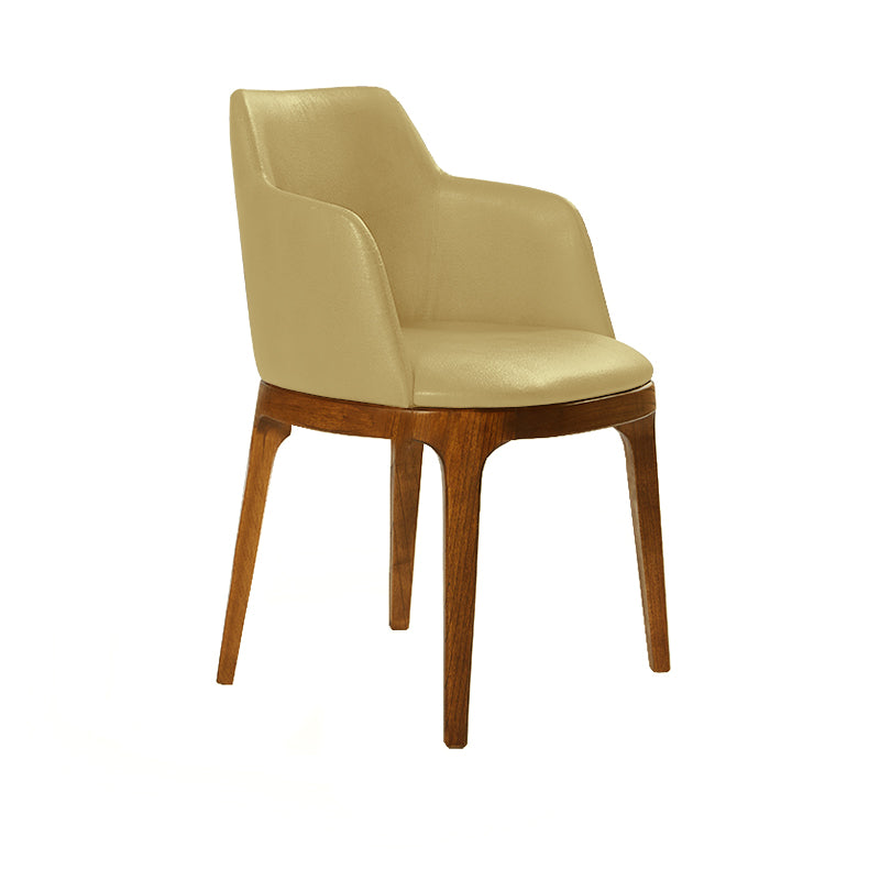 Silla Wales con apoyabrazos en Eco Cuero